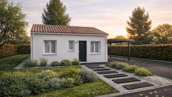 Maison neuve à Villegouge avec 1 chambres sur terrain de 467m2 - image 1