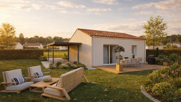 Maison neuve à Aizenay avec 2 chambres sur terrain de 466m2 - image 3