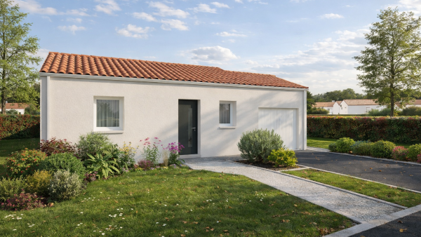 Maison neuve à Aizenay avec 3 chambres sur terrain de 466m2 - image 1