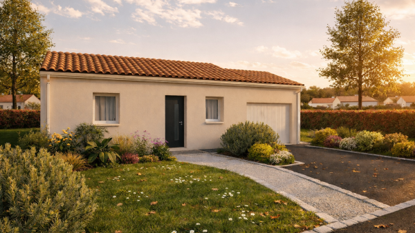 Maison neuve à Maisdon-sur-Sèvre avec 3 chambres sur terrain de 282m2 - image 3