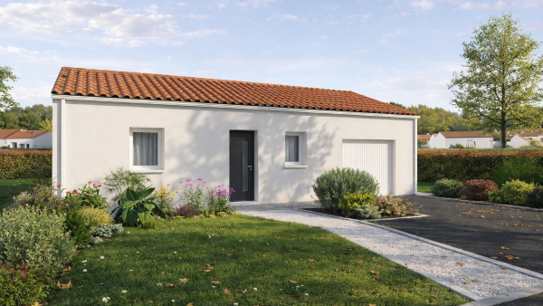 Maison neuve à Montaigu-Vendée avec 3 chambres sur terrain de 396m2 - image 1