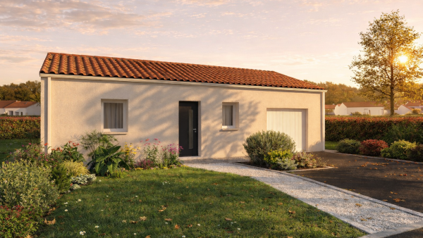 Maison neuve à Montaigu-Vendée avec 3 chambres sur terrain de 396m2 - image 3