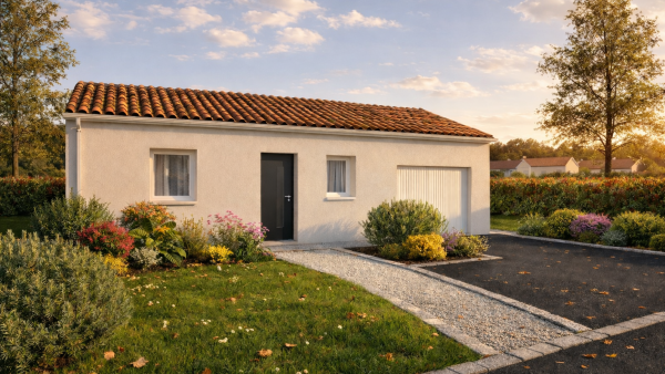 Maison neuve à Maisdon-sur-Sèvre avec 3 chambres sur terrain de 282m2 - image 3