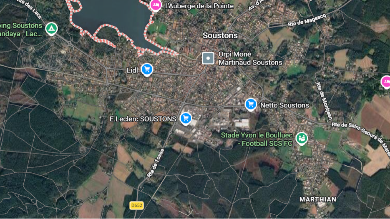 Terrain constructible de 648m2 à Soustons/ image 1