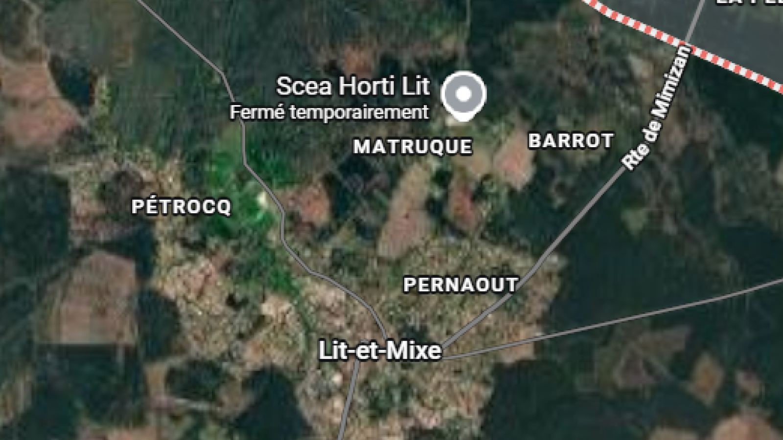 Terrain constructible de 1434m2 à Lit-et-Mixe/ image 1